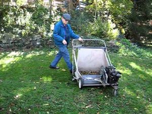 Power lawn sweeper