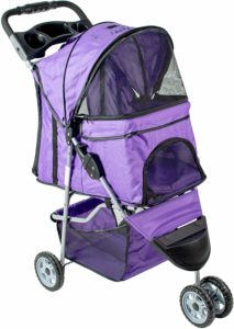 VIVO Three Wheel Pet Stroller.