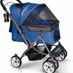 WonderFold Pet 4 Wheels Folding Pet Stroller 