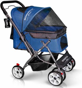 WonderFold Pet 4 Wheels Folding Pet Stroller